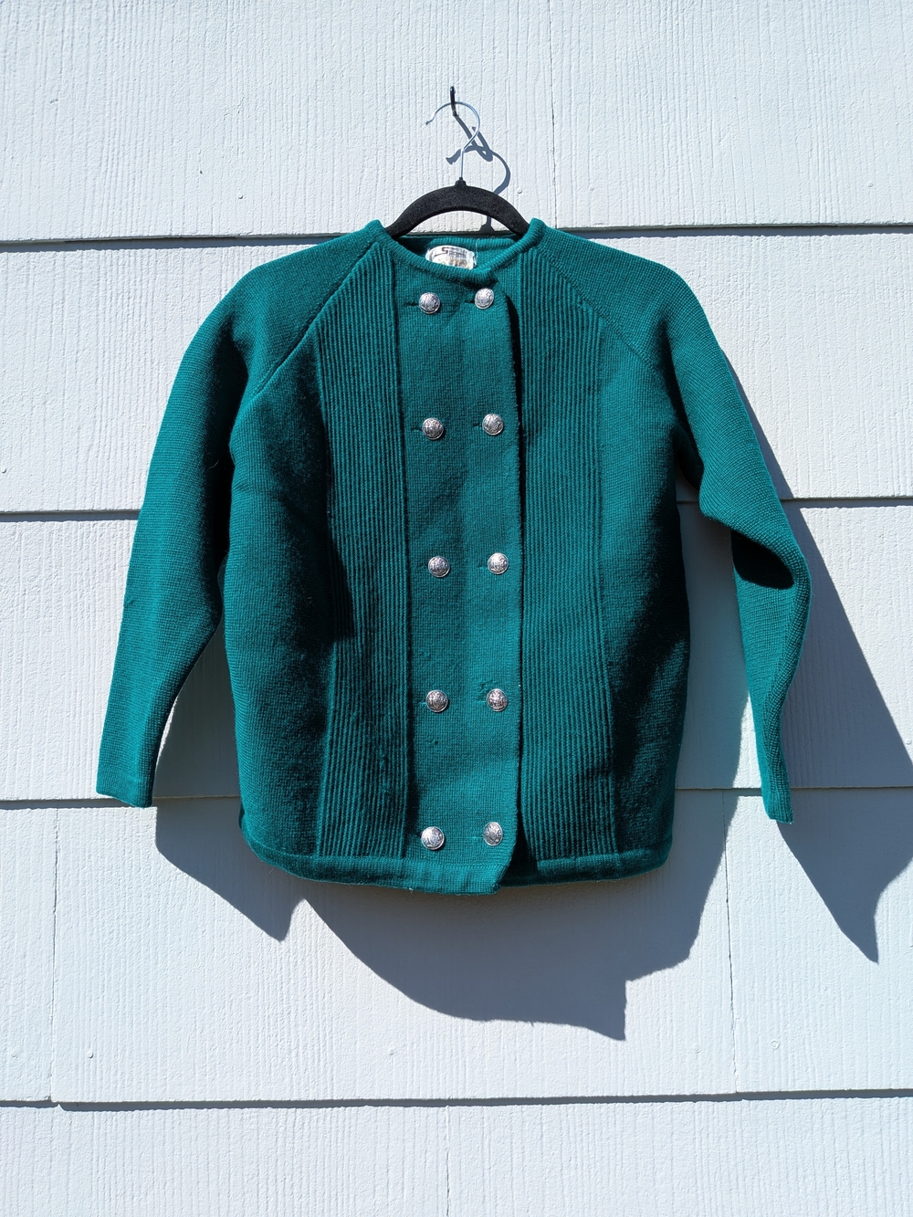 Women's Teal Double-Breasted Women's Jacket